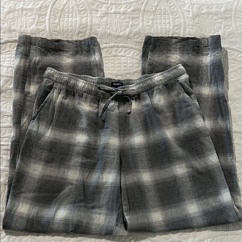 GAP Body Gray Plaid Pajama Pants Sz: S